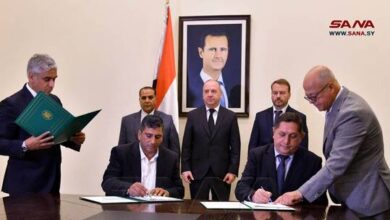توقيع عقد مشروع استثماري سوري روسي