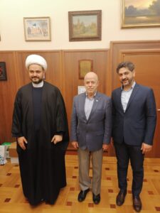 الشيخ الكعبي يبحث مع نعومكين الوضع العراقي